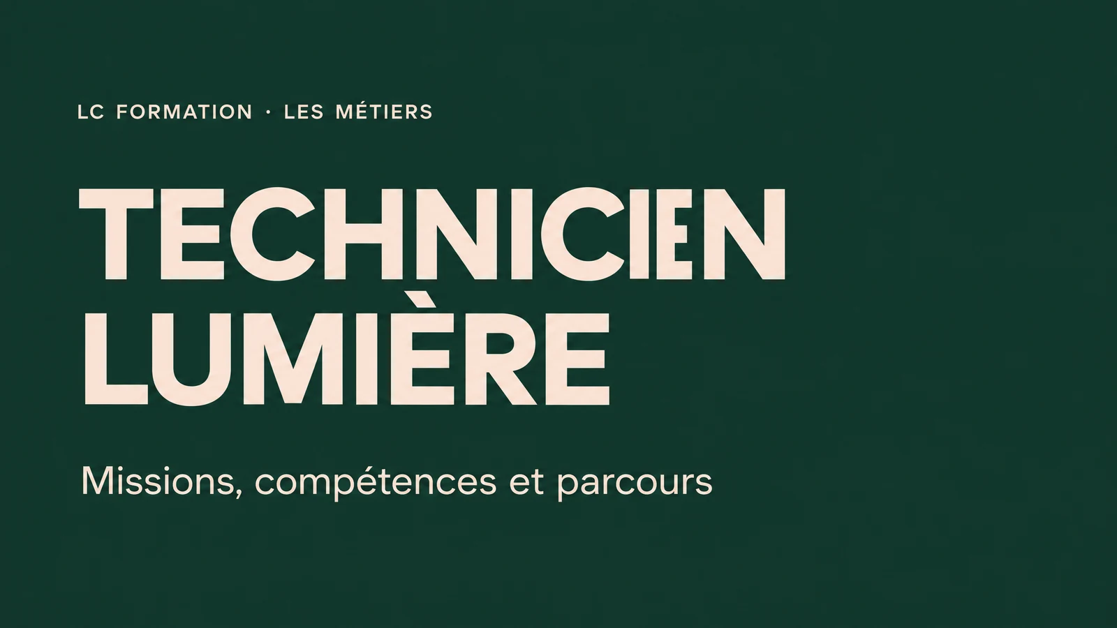 Visuel de l’article : Technicien lumière du spectacle : missions, compétences et parcours